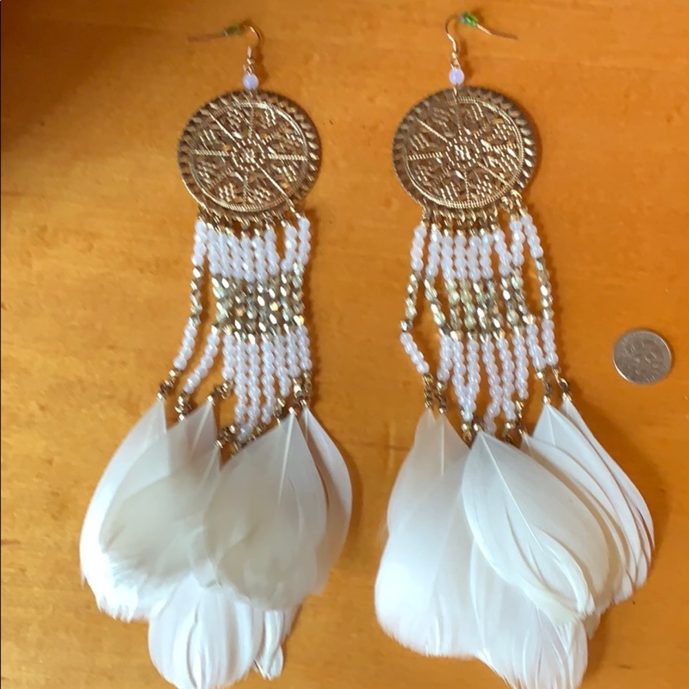 Free with bundle Bohemian Feather Earrings